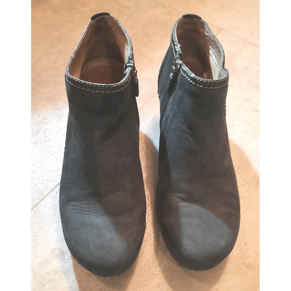 Dansko Black Leather Booties Womens Size 37 US Size 6.5/7
